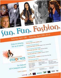 Melanie Amaro at the Caymen Islands Fashion Week